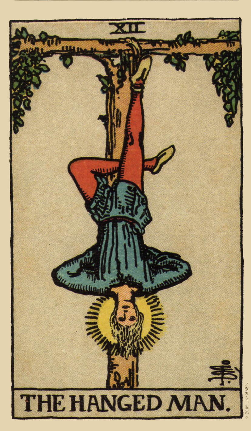 Histoires de cartes Waite Tarot Pendu